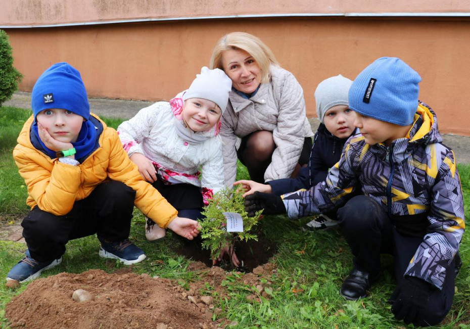 В средней школе № 3 г. Щучина стартовал челлендж “Нашей школе 30 лет: дерево в подарок!”